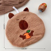 Cute capybara hanging hand towel, view 2 - MRSLM