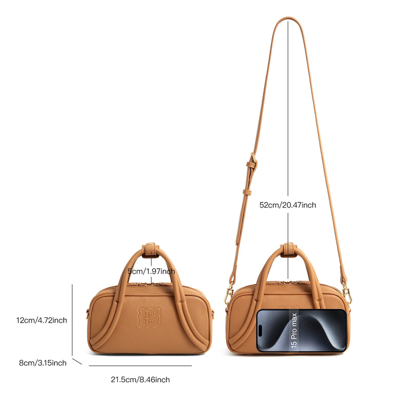 mini bowling bag with litchi pendant, view 7 - MRSLM