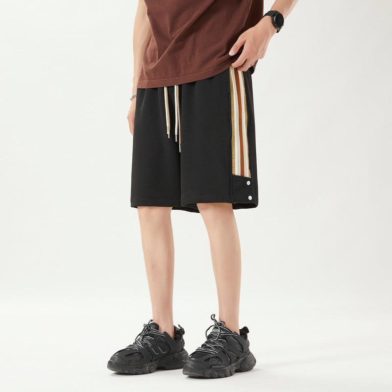 loose waffle cropped pants - MRSLM