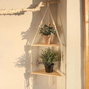 macrame floating shelf - MRSLM