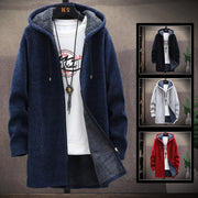Men's fleece-lined hooded sweater jacket - MRSLM