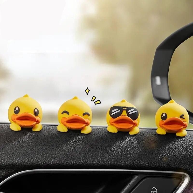 Cute yellow duck car decoration, view 9 - MRSLM