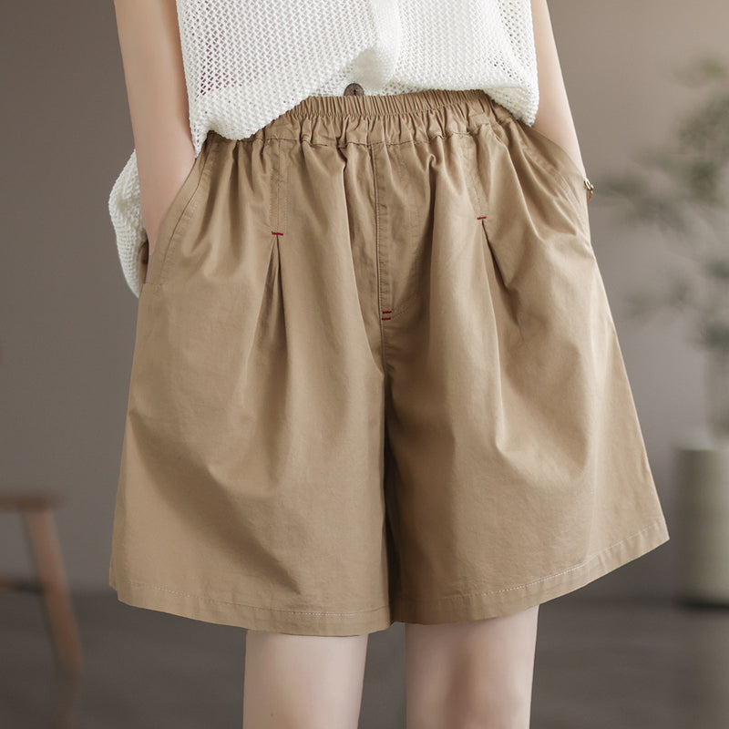 women's loose cotton shorts, view 3 - MRSLM