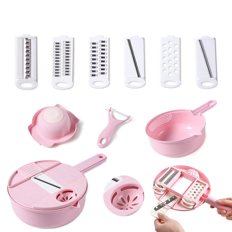 manual multi-function vegetable cutter, view 3 - MRSLM