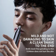 rechargeable electric nose and ear hair trimmer, view 6 - MRSLM