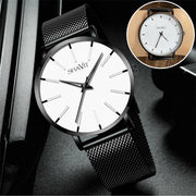 men's ultra thin quartz watch, view 3 - MRSLM
