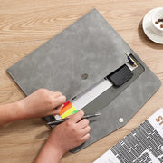 A4 PU leather document organizer, view 9 - MRSLM