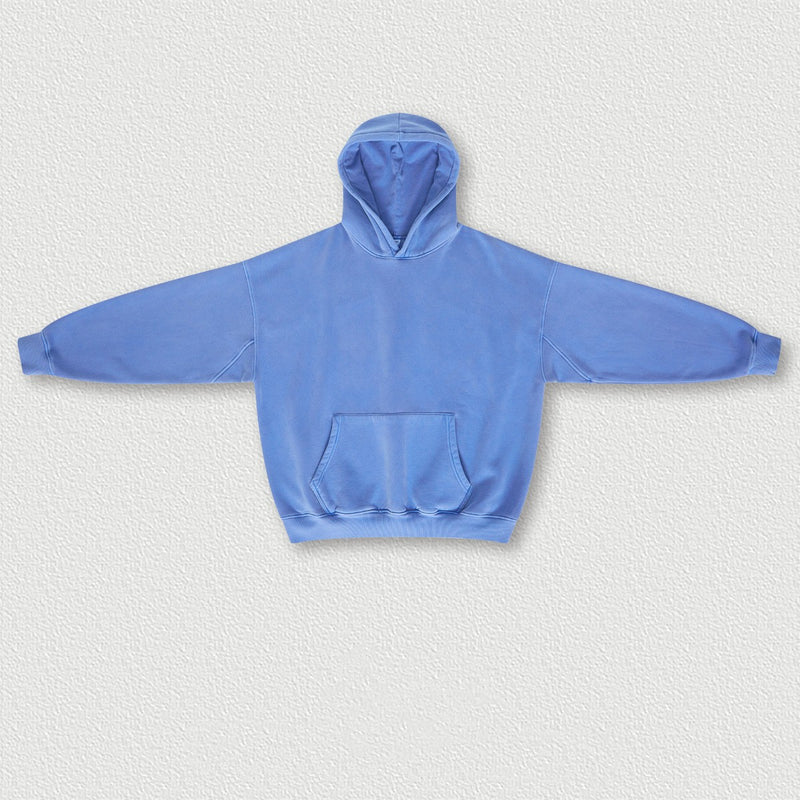 washed padded hooded sweatshirt, view 3 - MRSLM