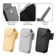 Leather sun visor glasses and card organizer, view 8 - MRSLM