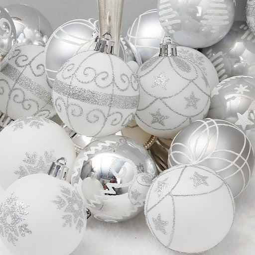 Silver Christmas decoration ball - MRSLM