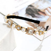 rhinestone and pearl headband, view 5 - MRSLM