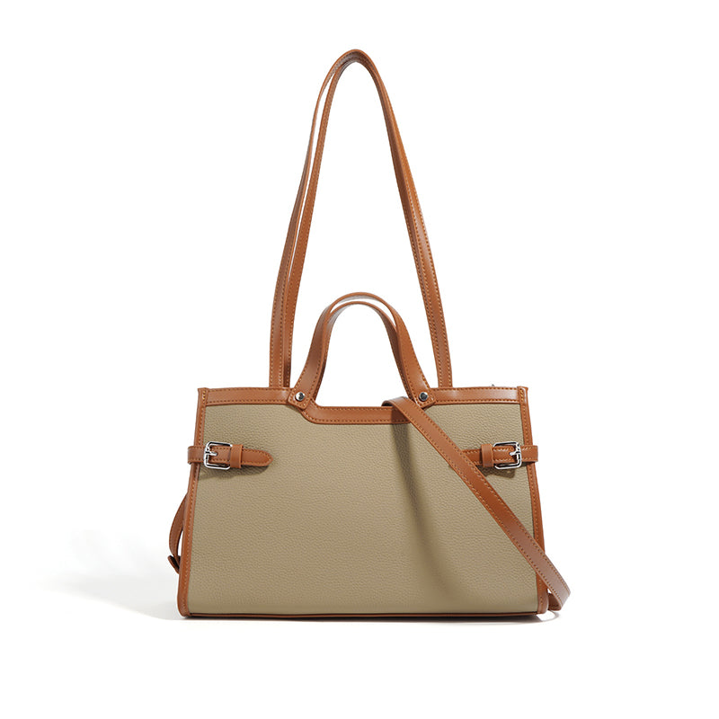 Vintage cowhide leather tote, view 4 - MRSLM