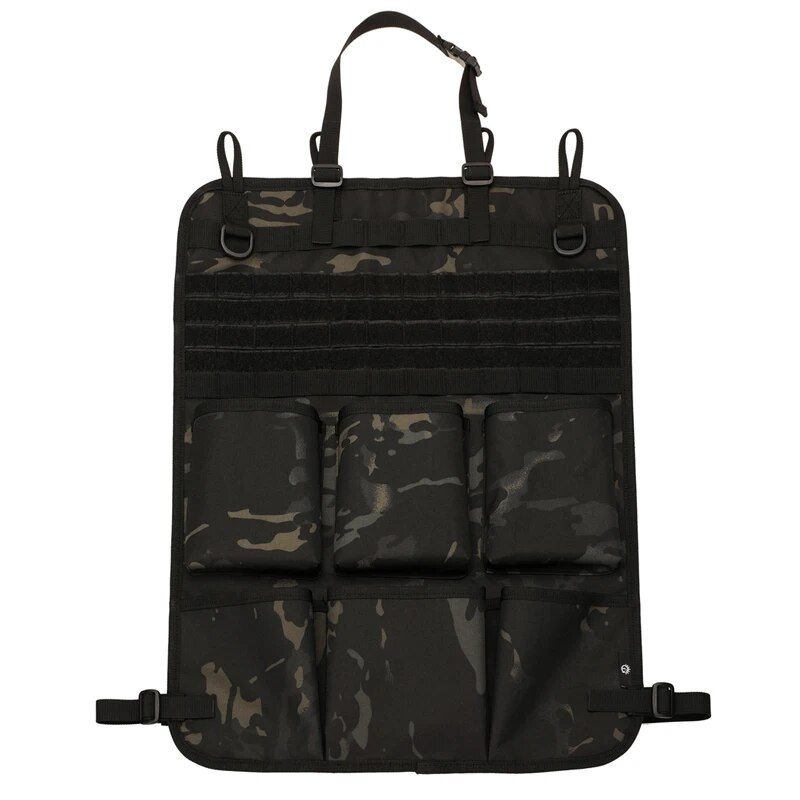 camo car seat back organizer, view 2 - MRSLM