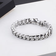 men's polished steel bracelet - MRSLM