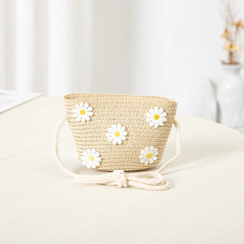 kids daisy sun hat and handbag set, view 5 - MRSLM