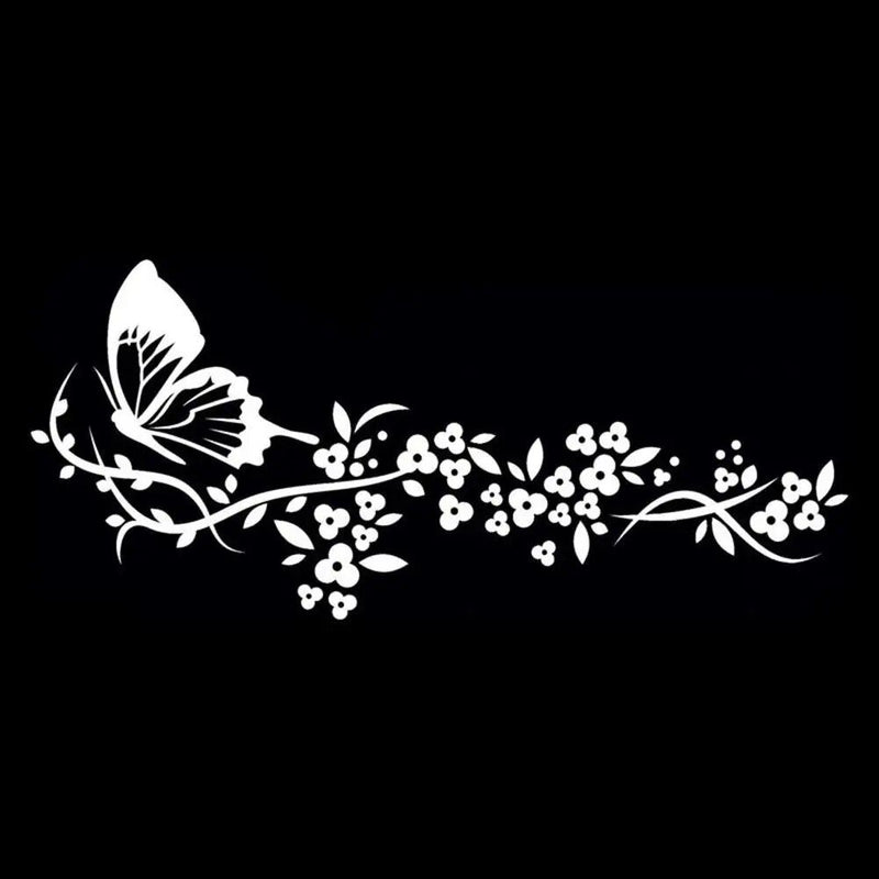 reflective butterfly car decal, view 4 - MRSLM