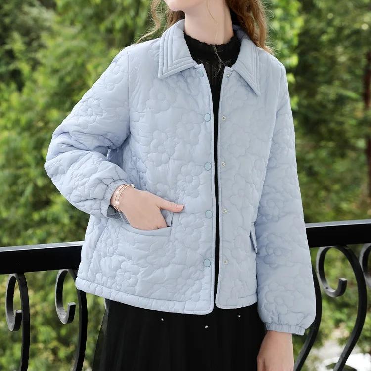 blue short cotton coat - MRSLM