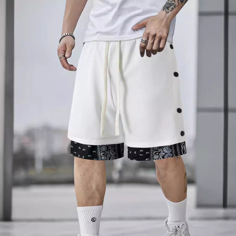 men's drawstring cropped pants, view 3 - MRSLM