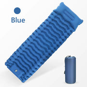 inflatable camping mattress with pillow and pump, view 3 - MRSLM