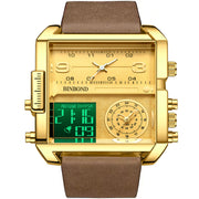 men's large dial quartz watch, view 5 - MRSLM