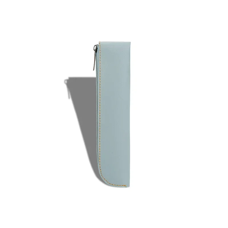 pu leather zipper pencil case, view 6 - MRSLM