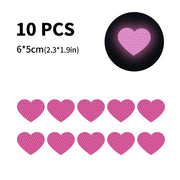 reflective heart-shaped stickers, view 10 - MRSLM