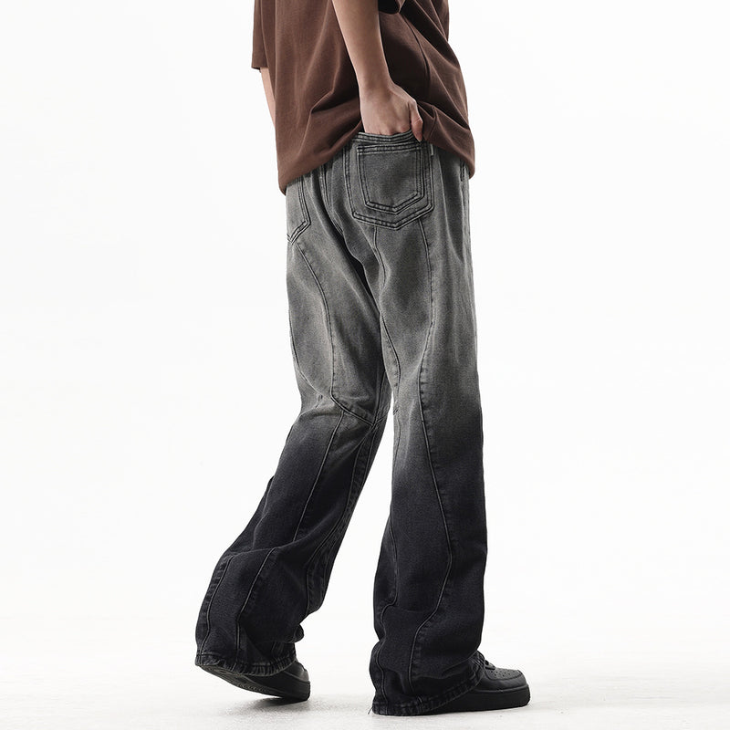 men's tie-dye denim trousers, view 10 - MRSLM