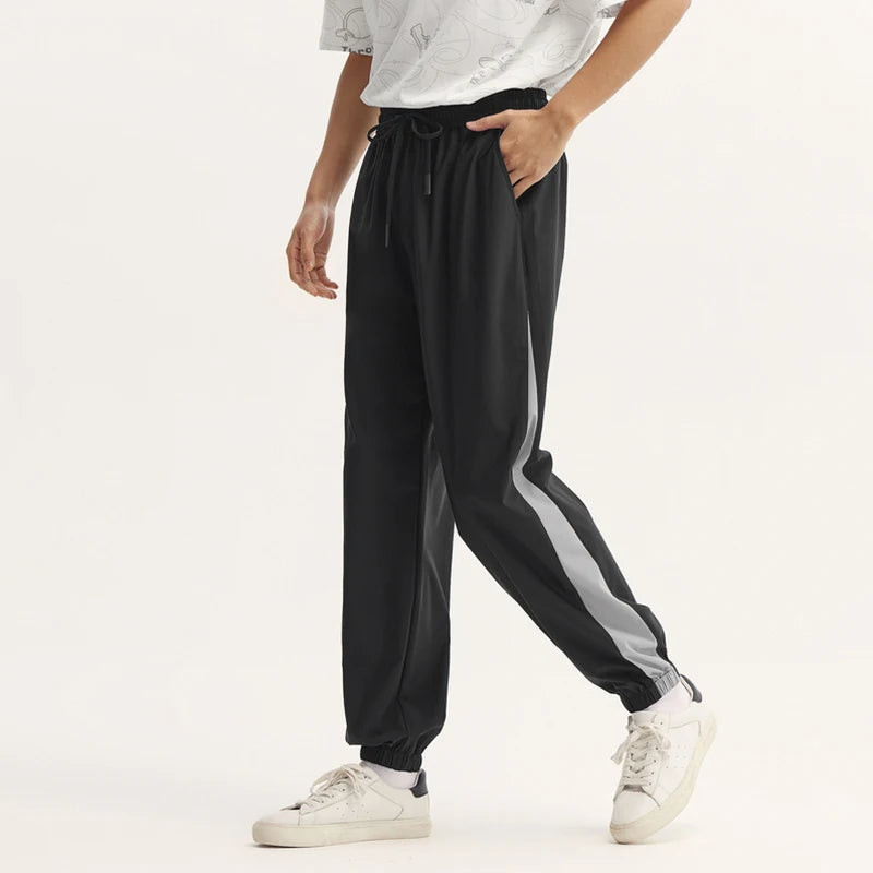 men's color-block jogger pants, view 2 - MRSLM