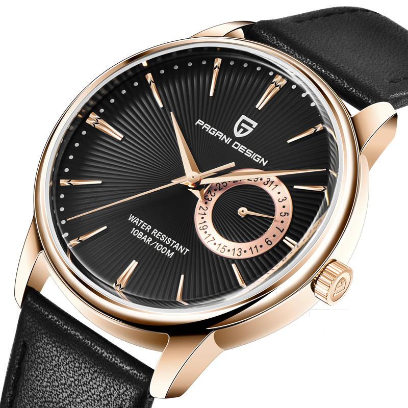 men's stainless steel quartz watch, view 4 - MRSLM