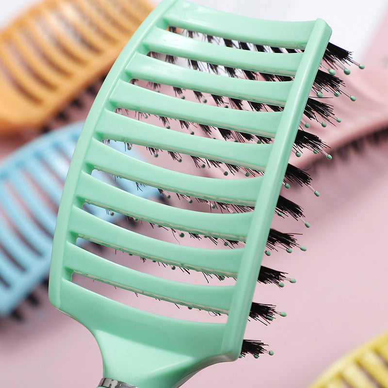 curly hair detangling brush, view 7 - MRSLM