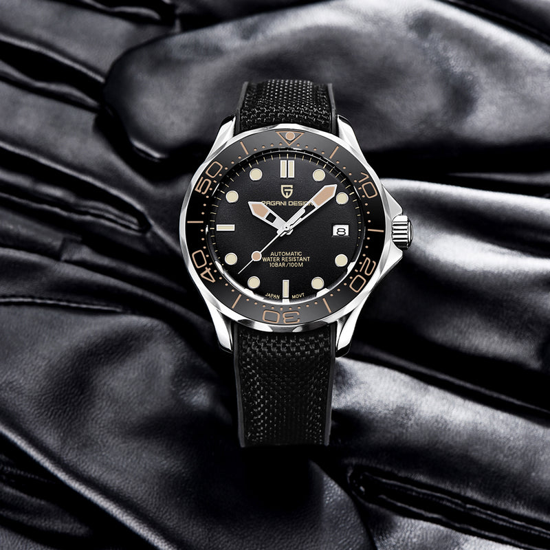 men's automatic sapphire watch, view 3 - MRSLM