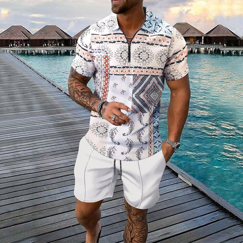 men's short-sleeve top and shorts set, view 13 - MRSLM