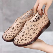 floral slip-on flat sandals, view 2 - MRSLM