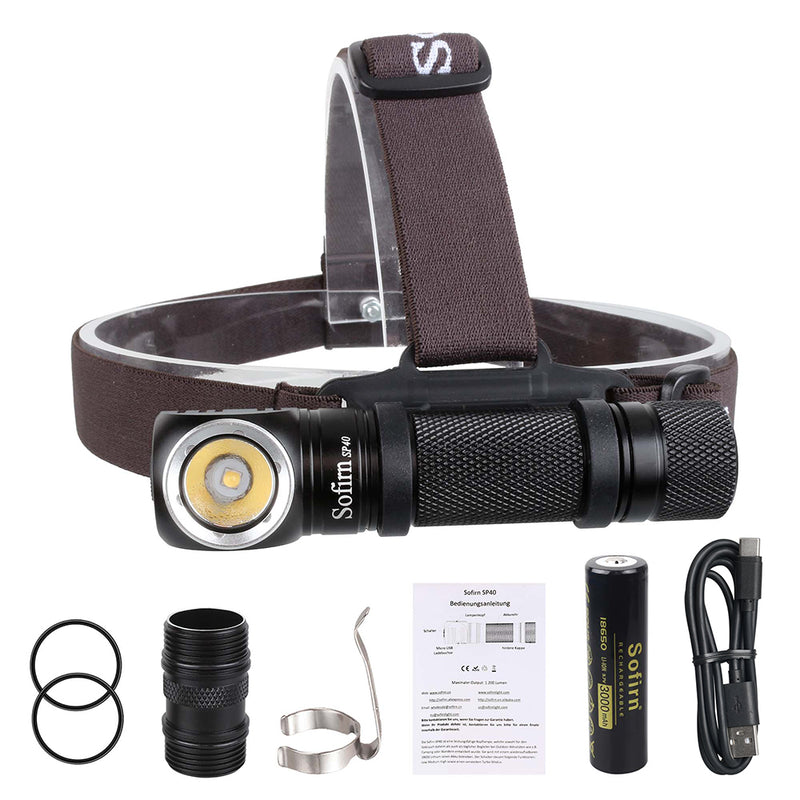 1200 lumen LED headlamp, view 2 - MRSLM