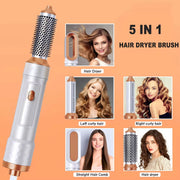 5-in-1 hot air hair dryer brush, view 3 - MRSLM