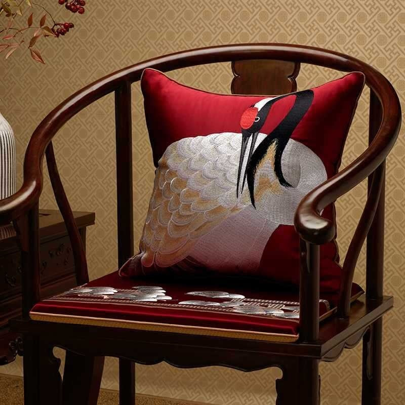 embroidery Chinese style pillow cover, view 3 - MRSLM