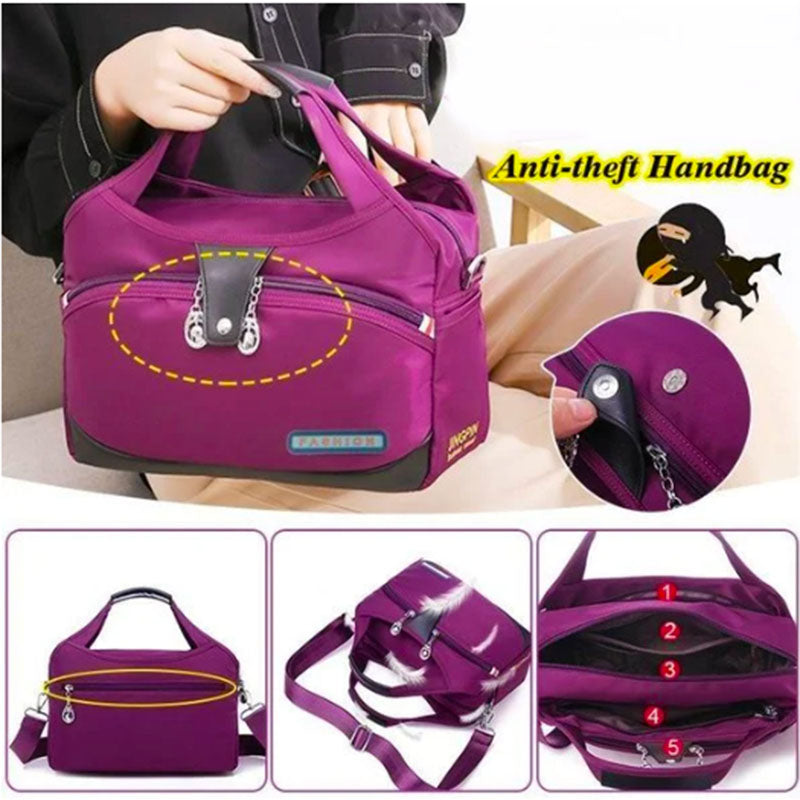 women's multi-pocket crossbody shoulder bag - MRSLM