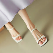 leather mule sandals, view 8 - MRSLM