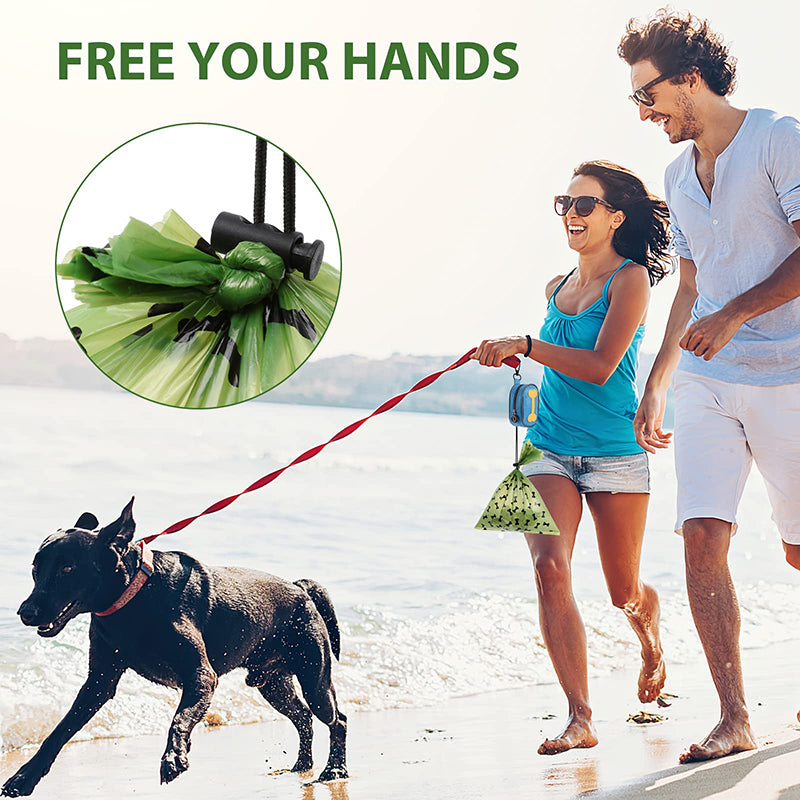 dog poop bag holder for leash, view 7 - MRSLM
