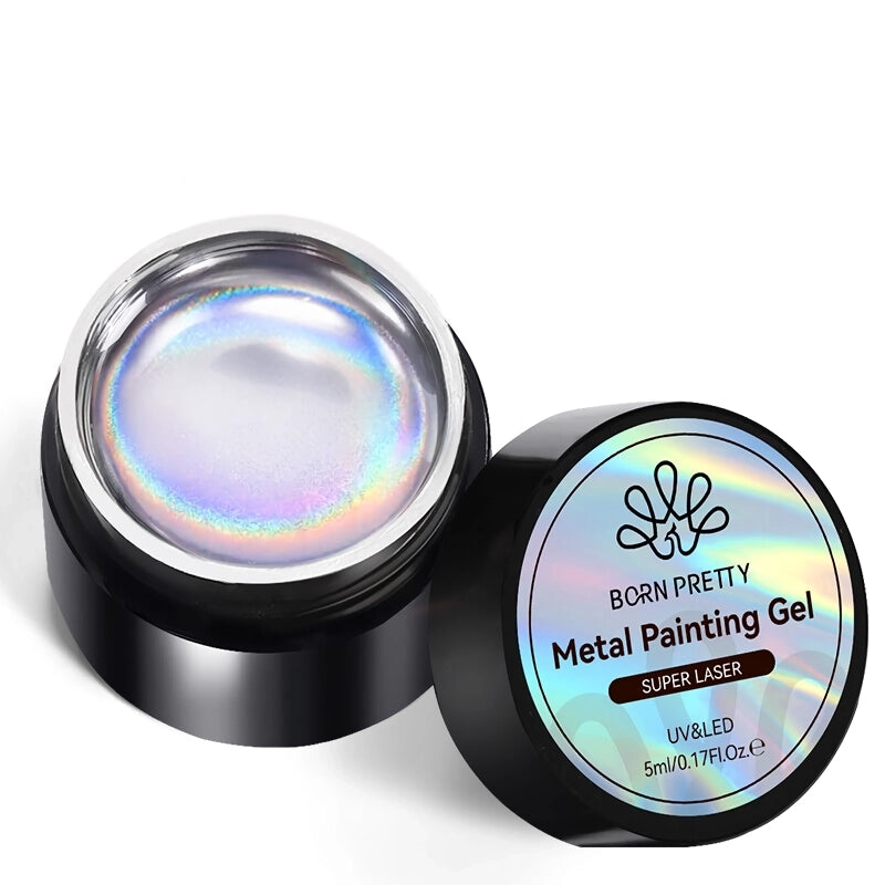 holographic metallic nail gel, view 2 - MRSLM