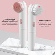 2-in-1 electric facial cleansing brush, view 4 - MRSLM