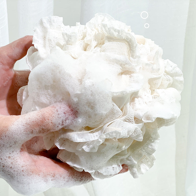 Extra large soft lace bath sponge, view 7 - MRSLM
