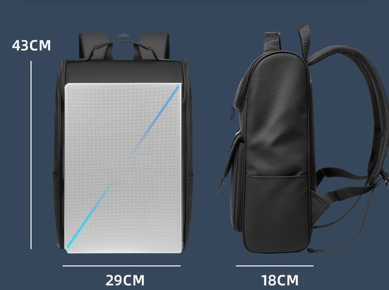 large capacity computer backpack for men, view 8 - MRSLM