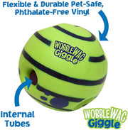 giggle glow ball dog toy, view 4 - MRSLM