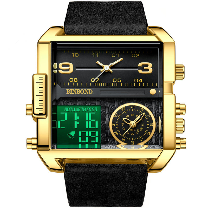 men's large dial quartz watch, view 7 - MRSLM