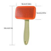 pet grooming brush with steel comb, view 12 - MRSLM
