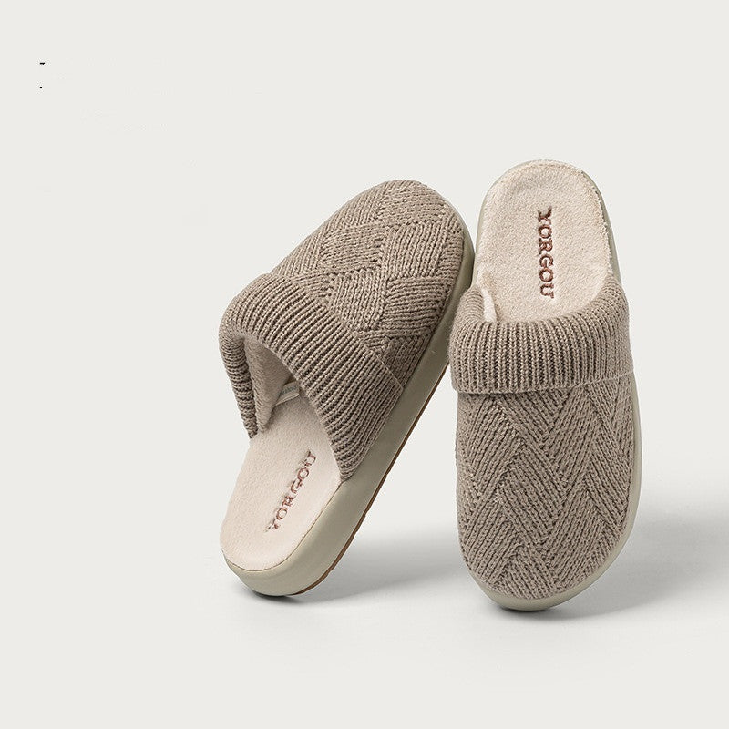 fleece-lined winter indoor slippers, view 11 - MRSLM
