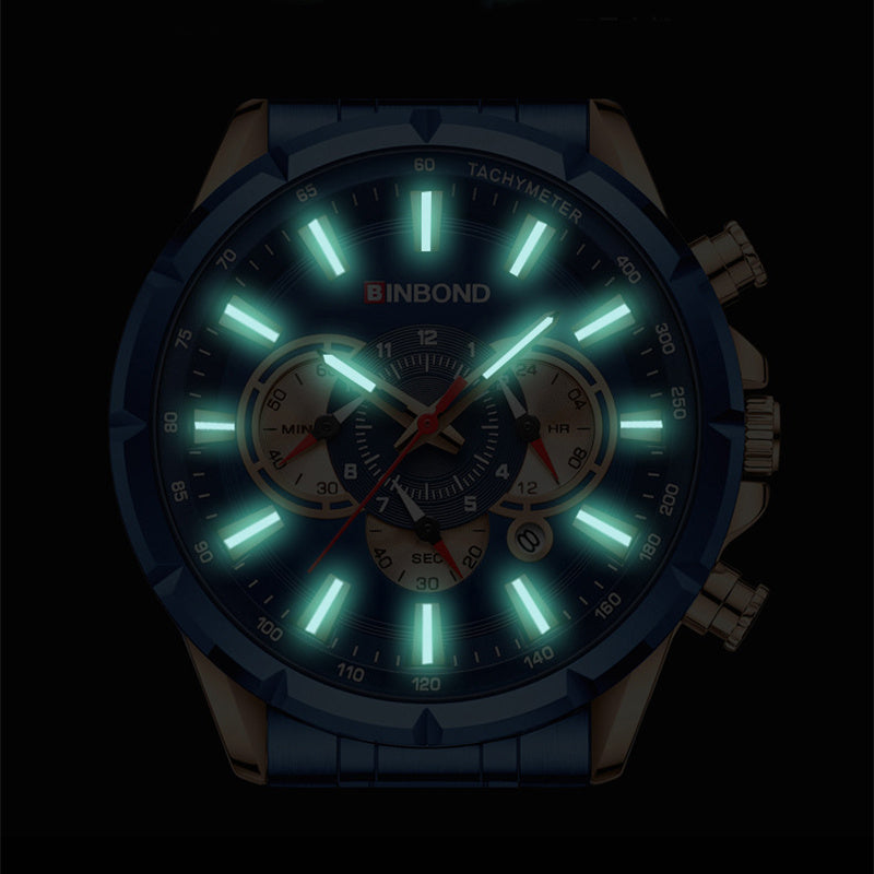 Multi-pointer men's business watch, view 4 - MRSLM