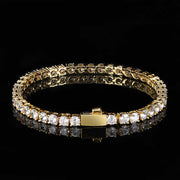 hip hop tennis chain bracelet, view 5 - MRSLM