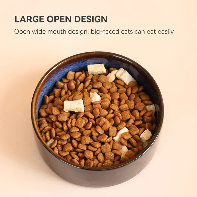 starry double cat food bowls, view 8 - MRSLM